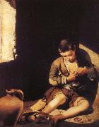 Bartolome Esteban Murillo, Is pursuing a flea boy